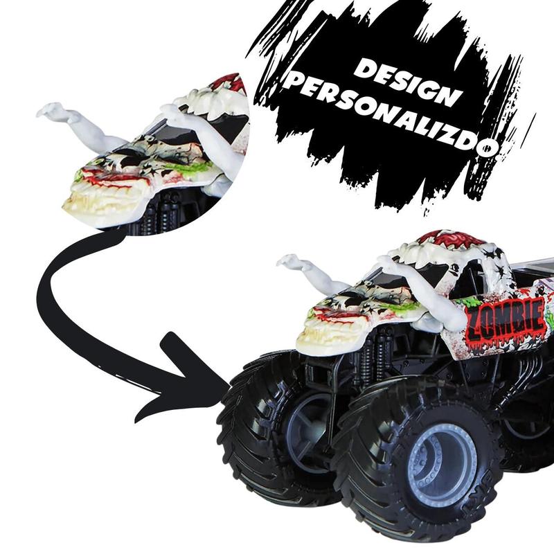 小物 jam Carrinho Monster Jam 1:64 Megalodon Pneu Vermelho Sunny 2025